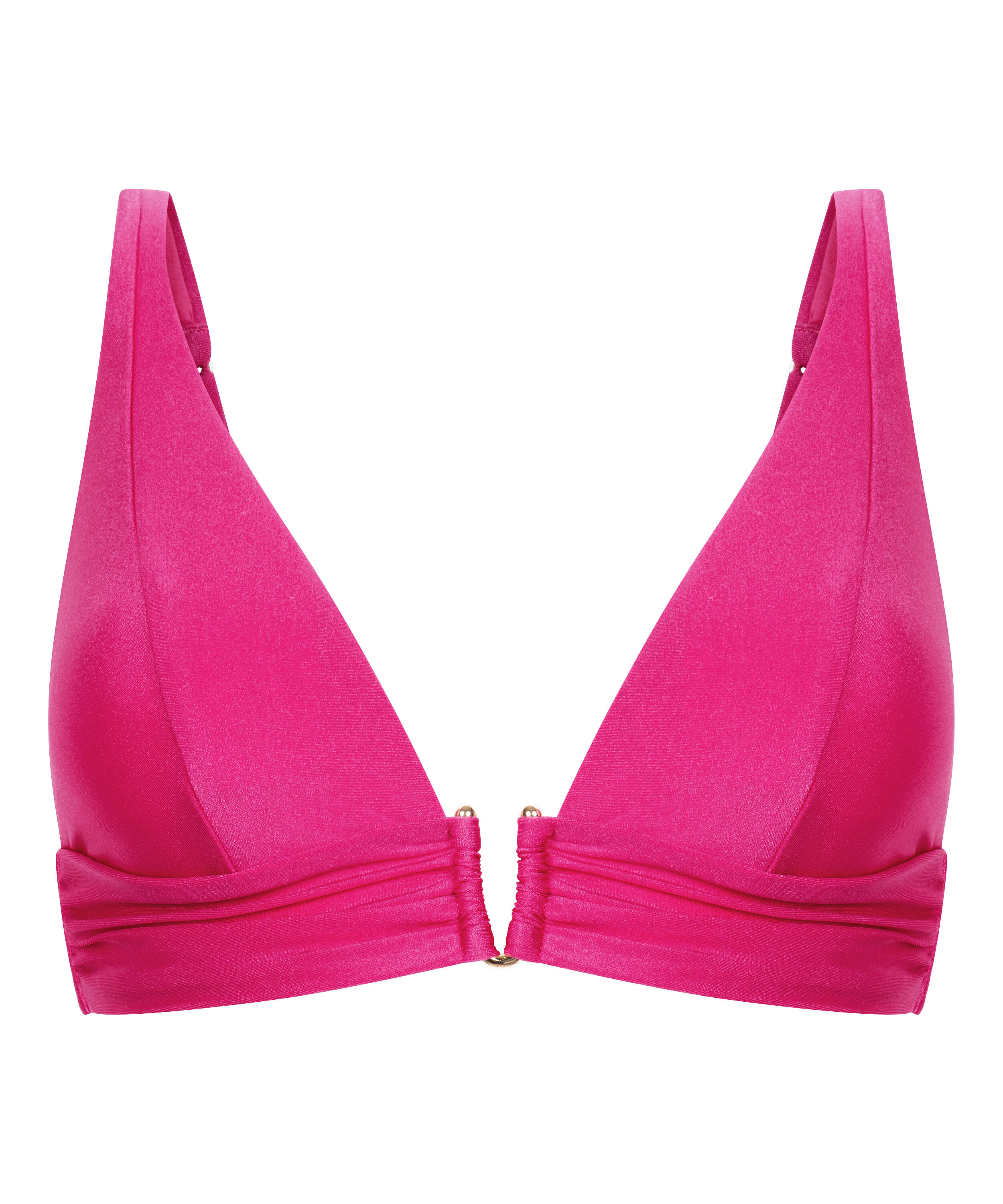 Top de bikini de tri&aacute;ngulo Luna, Rosa
