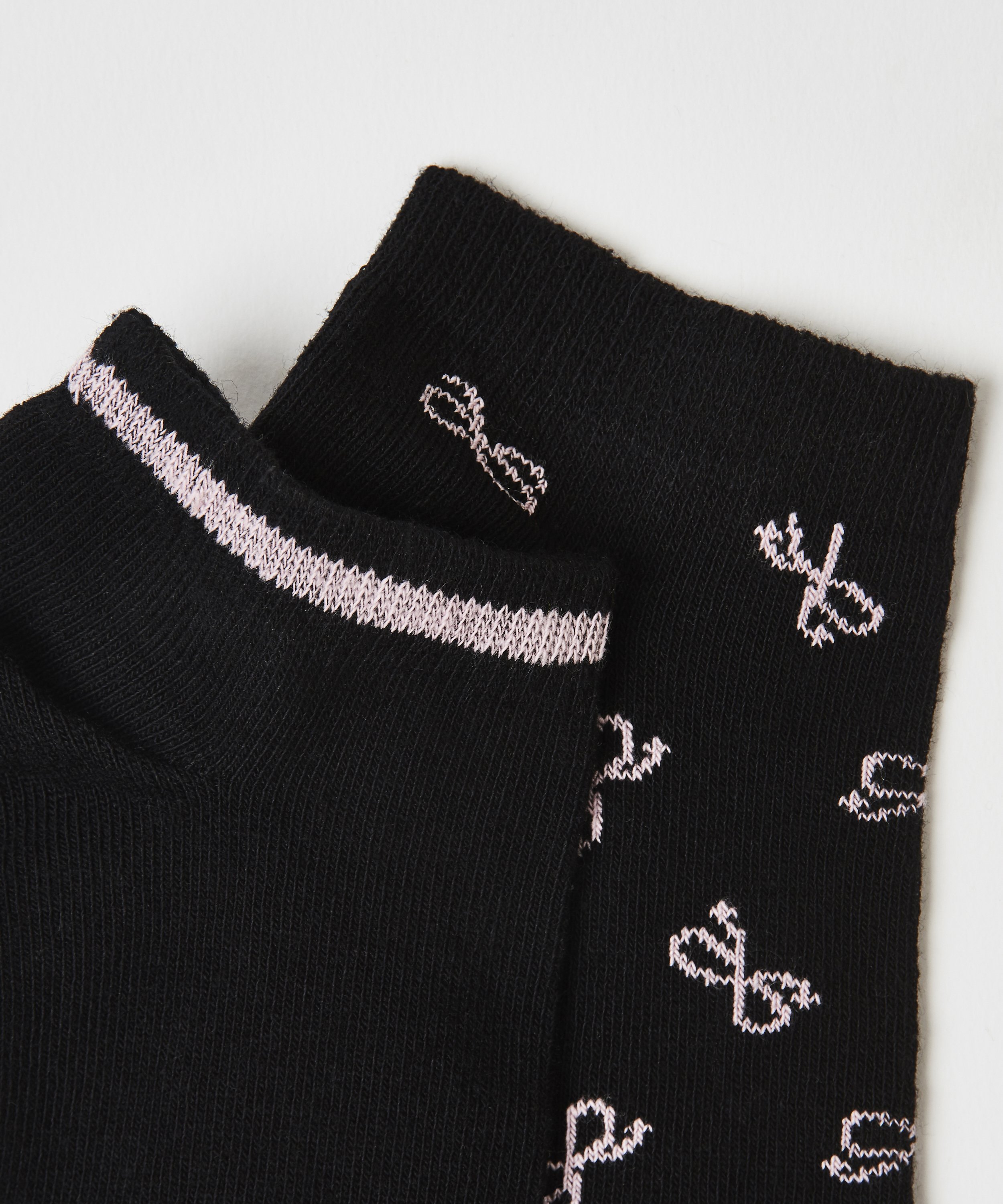 2 pares de calcetines tobilleros deportivos Cotton , Negro, main