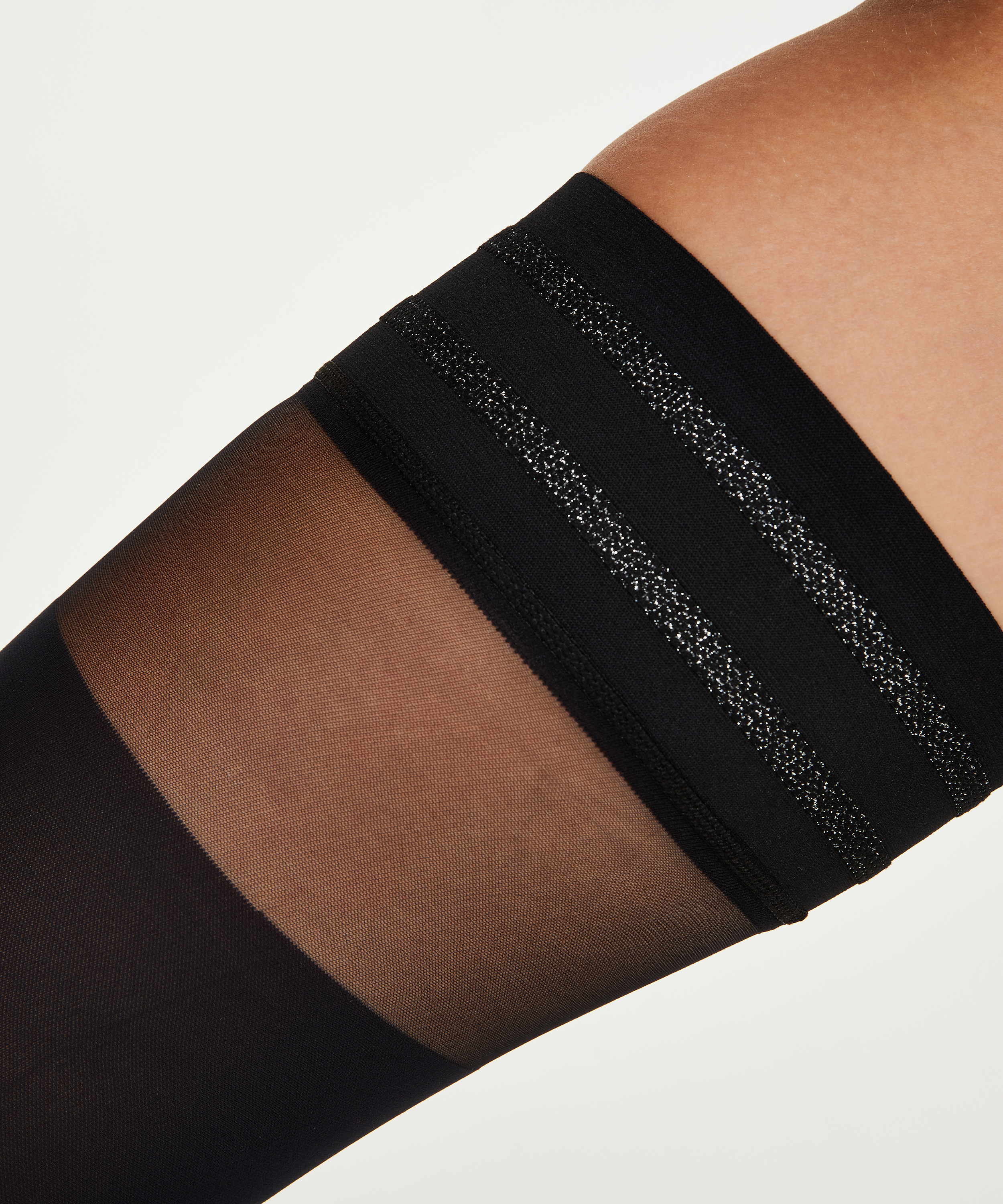 Medias autosostenibles 50 Denier Lurex Davy Top, Negro, main