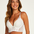 Sujetador preformado con aros, longline push-up Jolie, Blanco