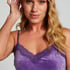 Camiseta top Velours Lace, Morado
