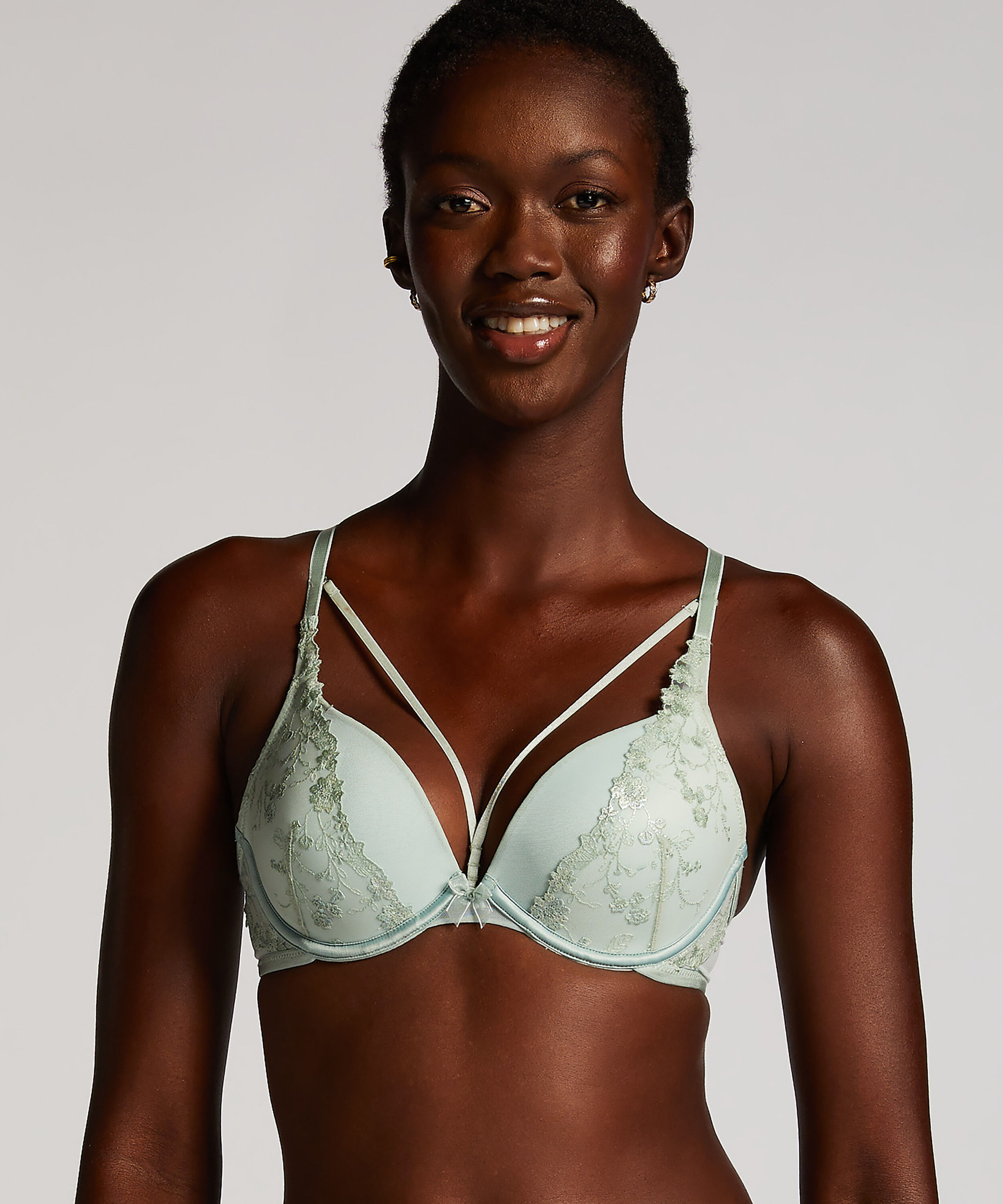 Sujetador push-up de aros preformado Lillia, Verde