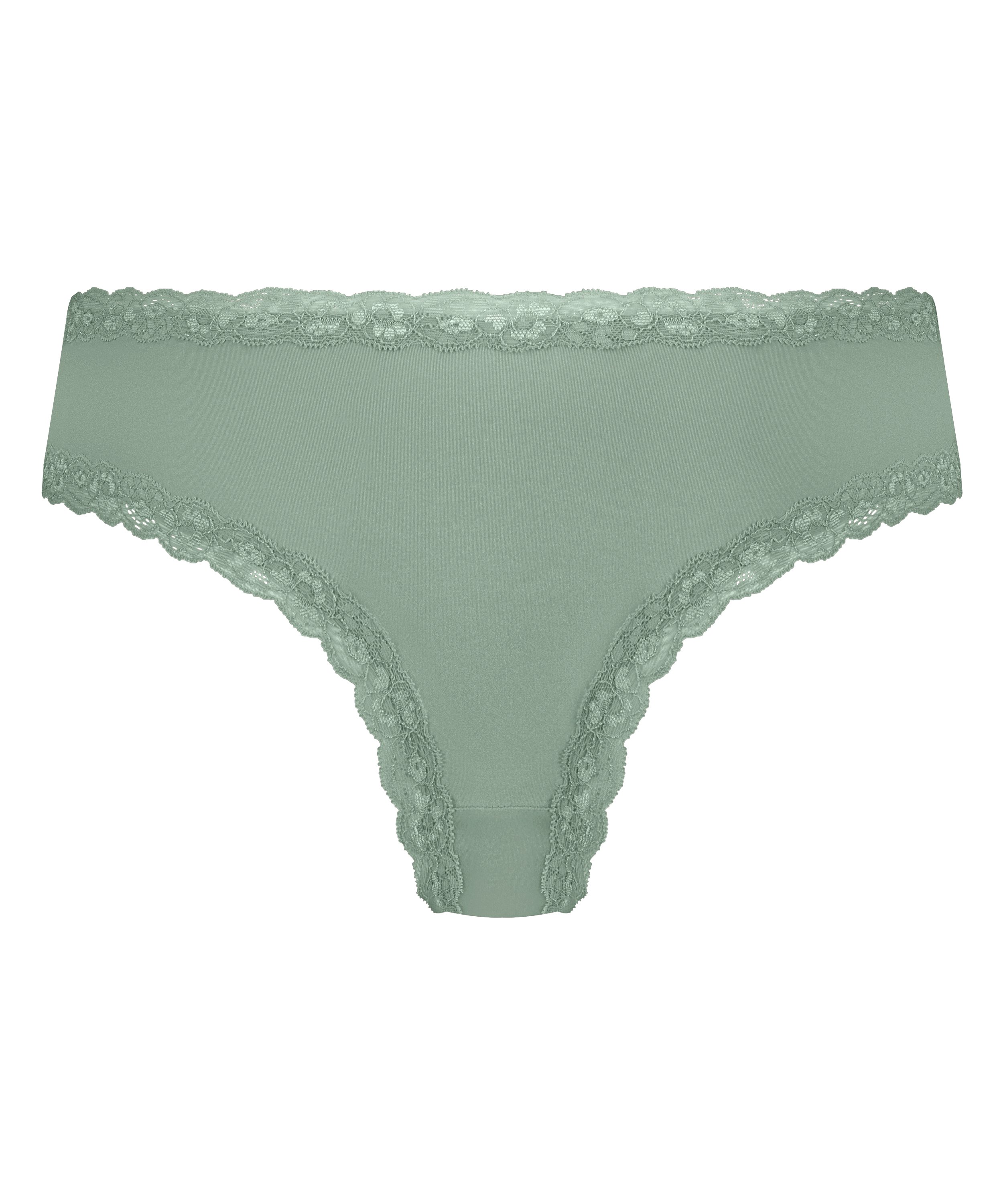 Brasileña en forma de V burn-out mesh, Verde, main