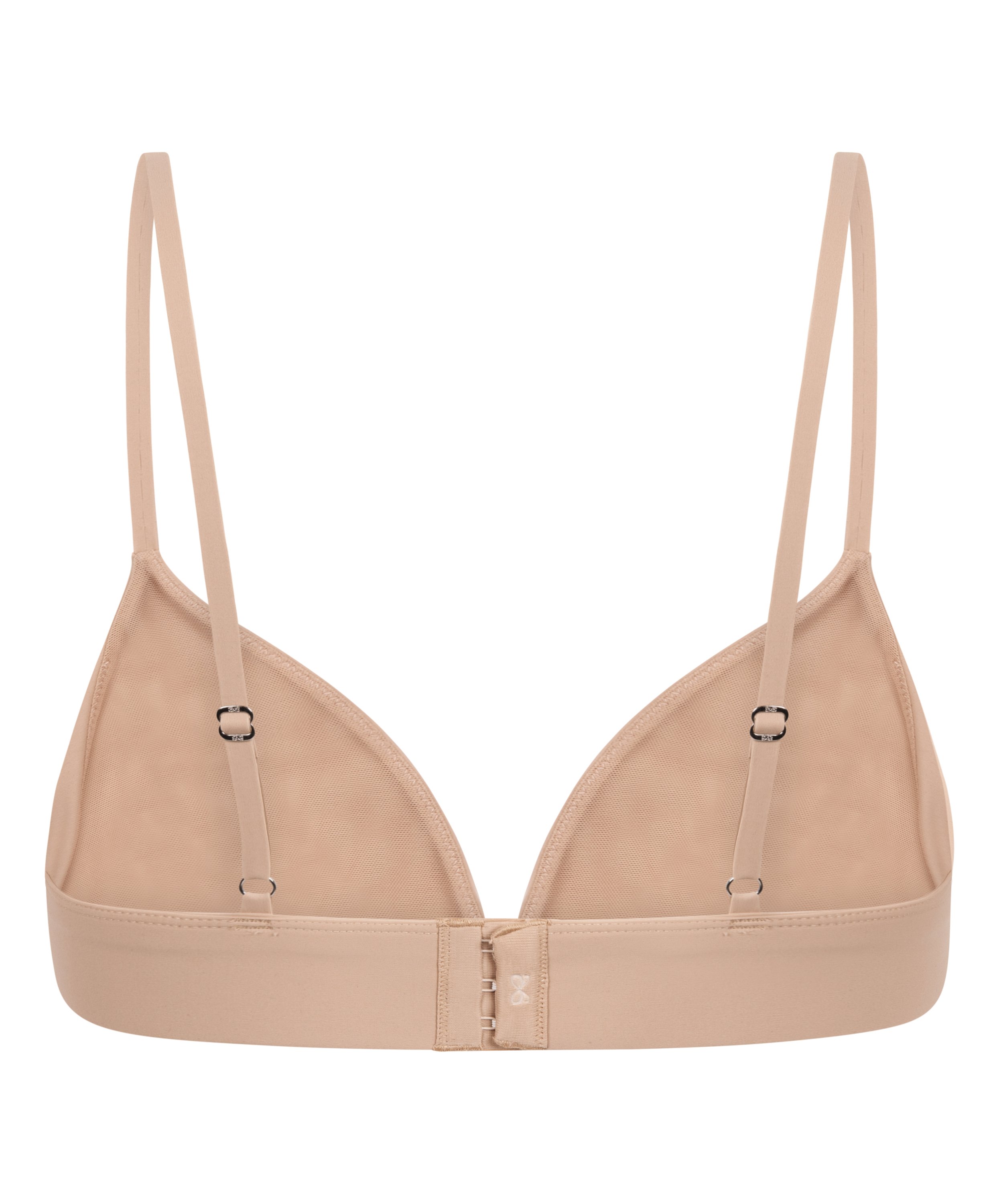 Triangular Bralette Smooth, Beige, main