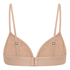 Triangular Bralette Smooth, Beige