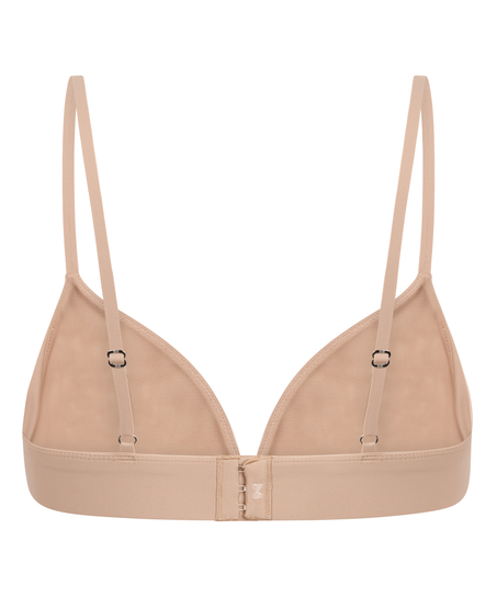 Triangular Bralette Smooth, Beige