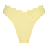 Braguita de Bikini de Corte Alto Scallop, Amarillo