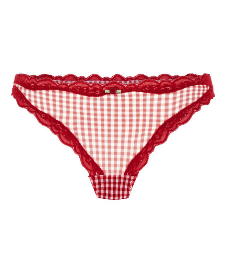 Tanga de tiro alto Liz, Rojo