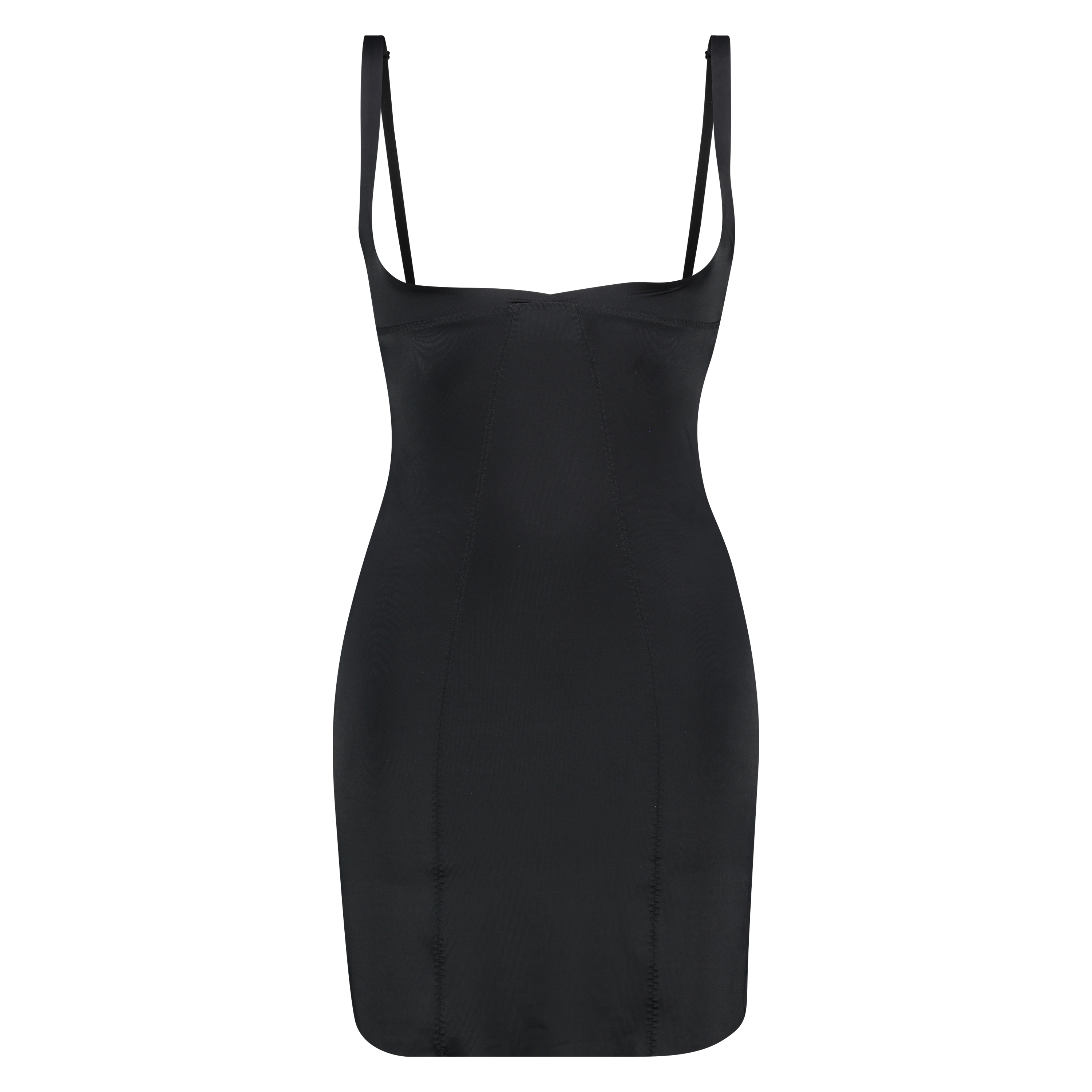 Vestido scuba moldeador, Negro, main