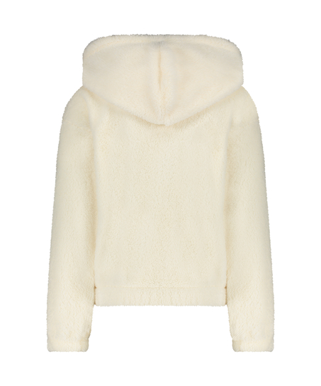 Sudadera con capucha Fleece Snuggle, Blanco