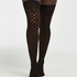 Medias autosostenibles Fishnet Duckie, Negro