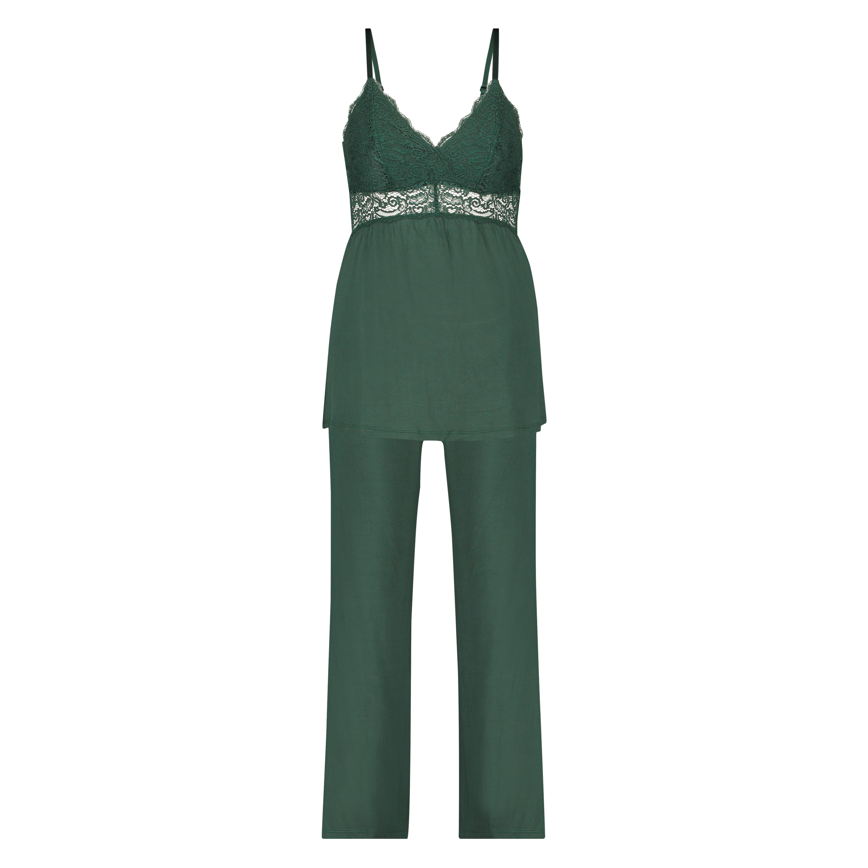 Conjunto de pijama Vera Lace, Verde, main