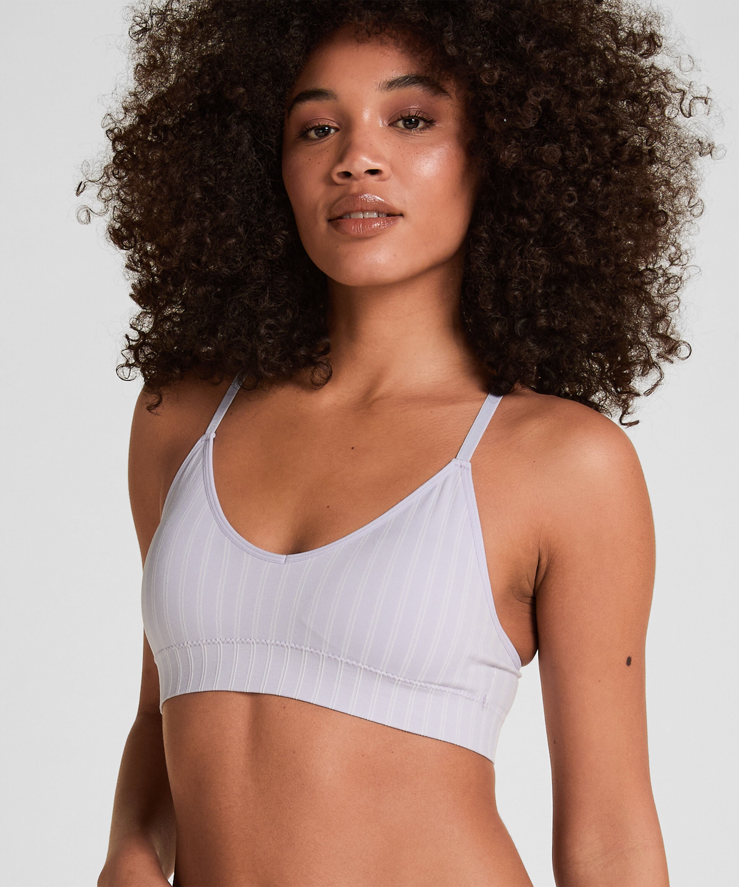 Bralette triangular Dide, Morado