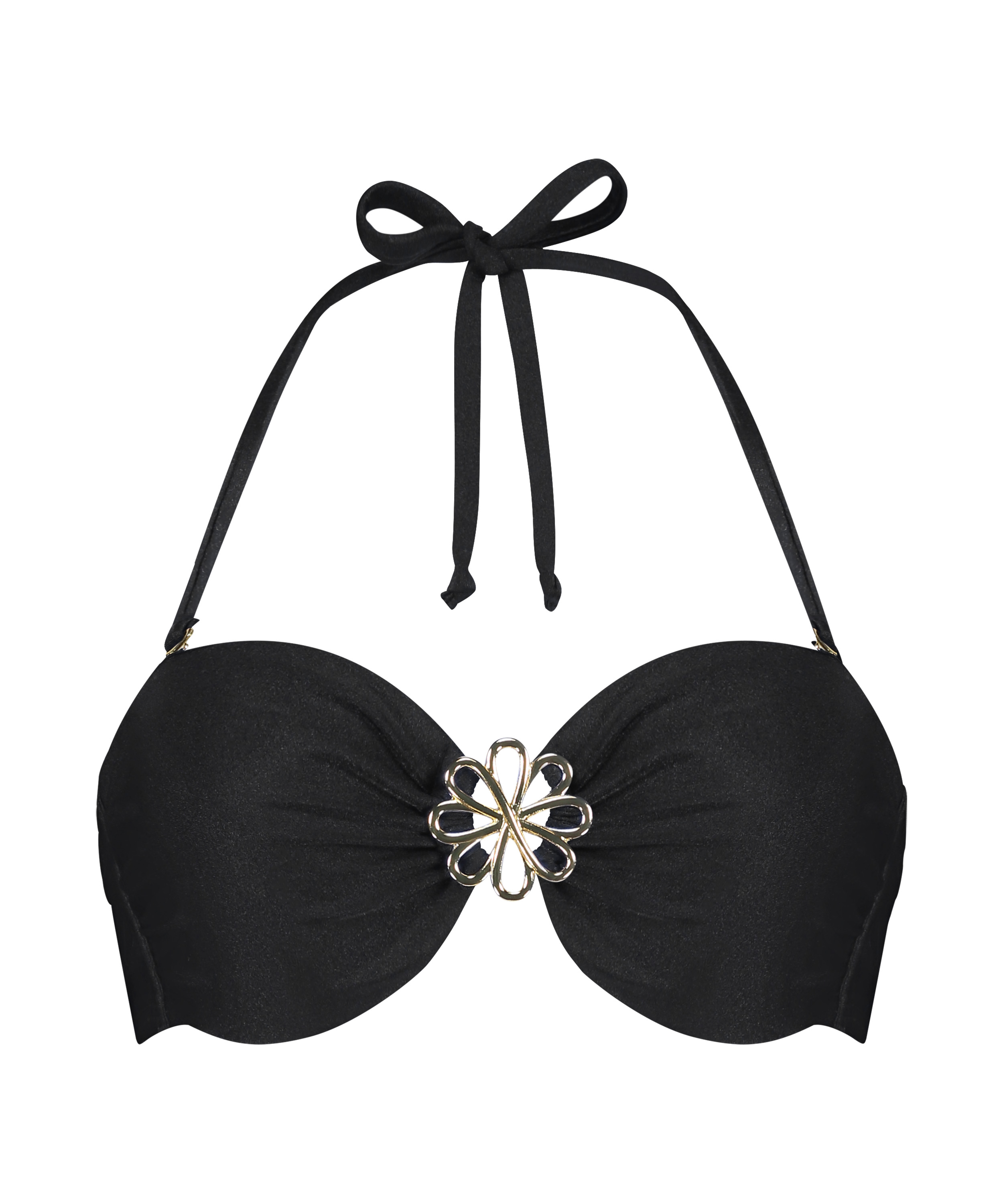 Top de bikini Bandeau Yucatan, Negro, main