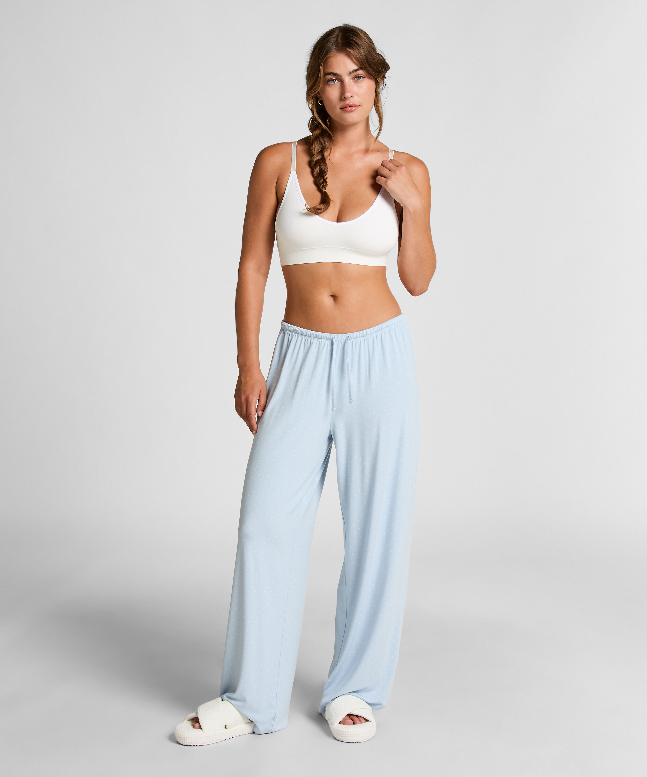 Pantalón de punto, Azul