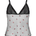 Cami de malla Chelsey, Negro