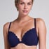 Top de bikini con aros preformado Scallop, Azul