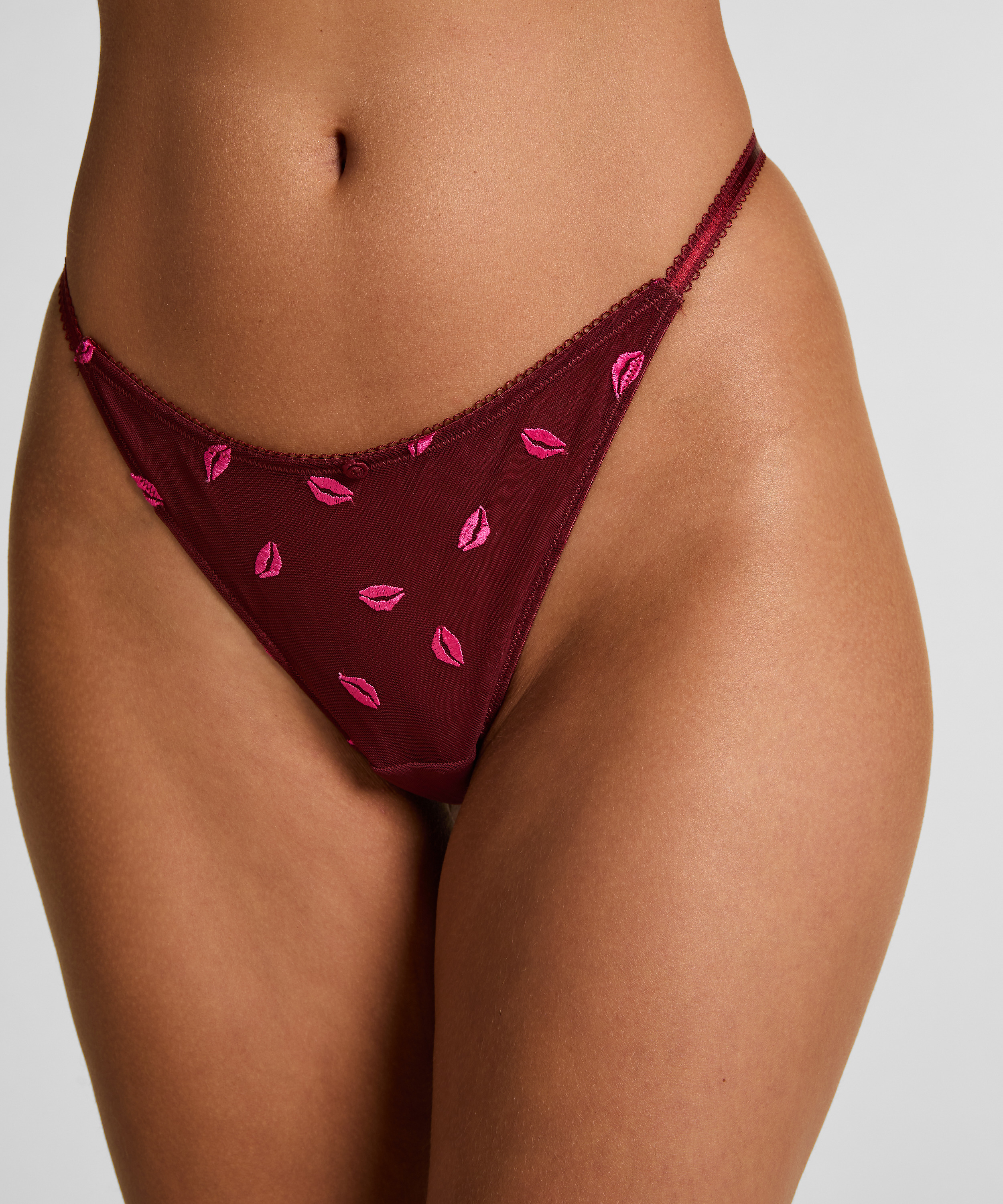 Tanga de pernera alta Frida, Rojo, main