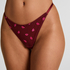 Tanga de pernera alta Frida, Rojo