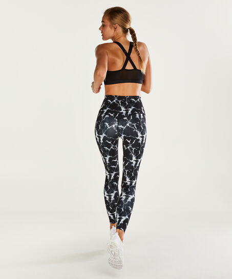 Leggings deportivos de cintura alta HKMX, Negro