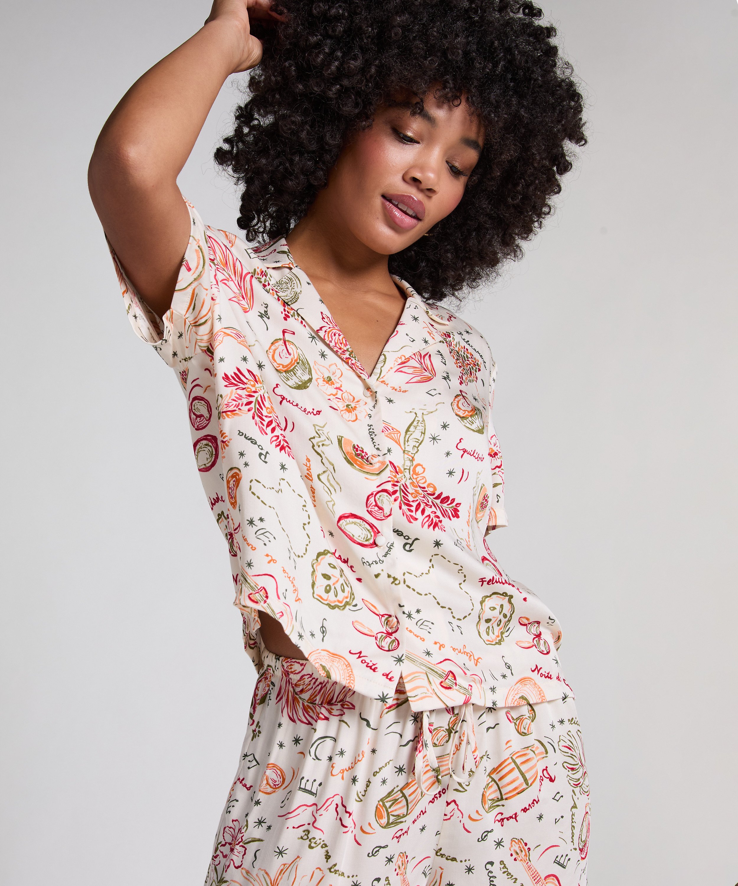 Chaqueta de satén, Blanco, main