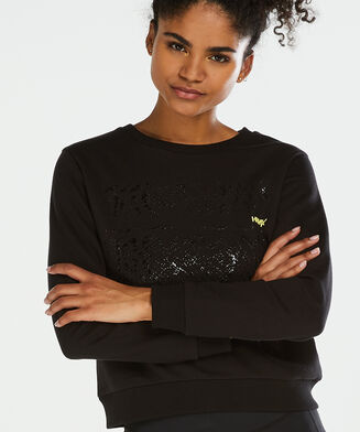 Sudadera corta HKMX, Negro