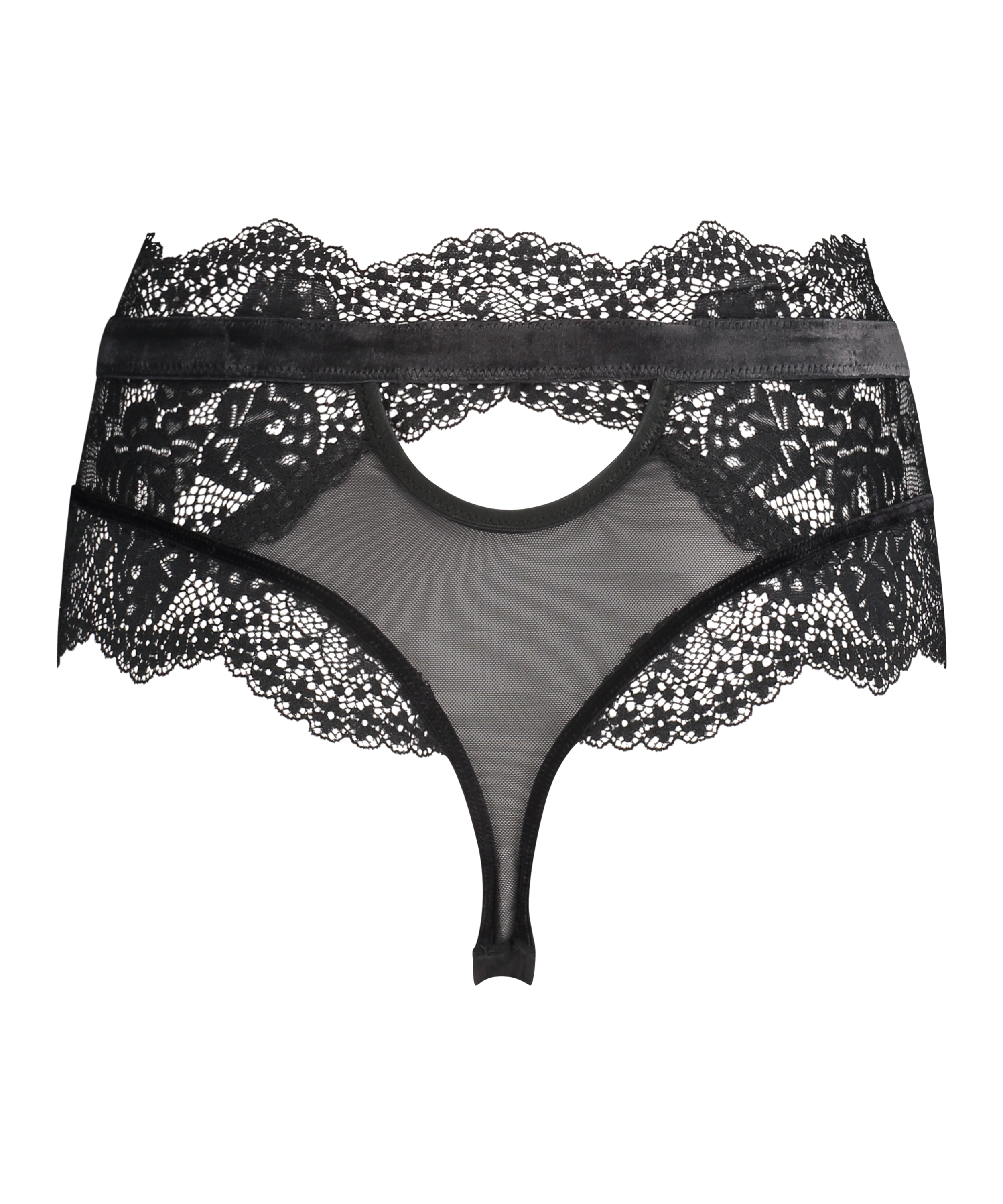 Tanga de corte alto Maureen Rebecca Mir, Negro, main