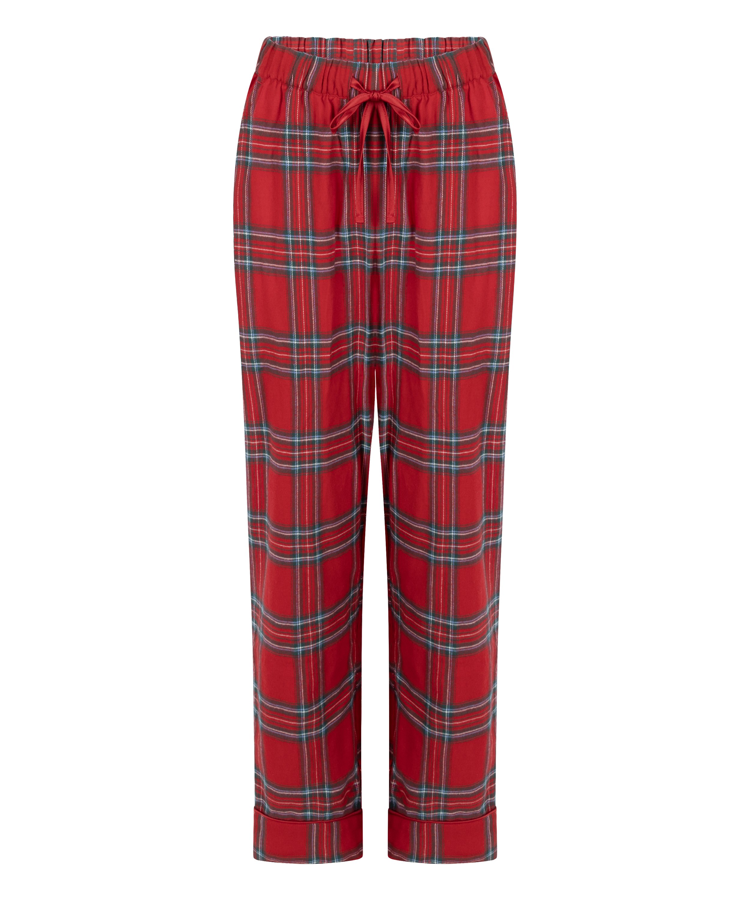 Petite pantalones de pijama de franela, Rojo, main