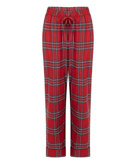 Petite pantalones de pijama de franela, Rojo