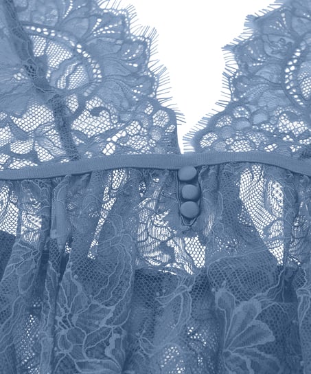 Vestido lencero Magdalena, Azul