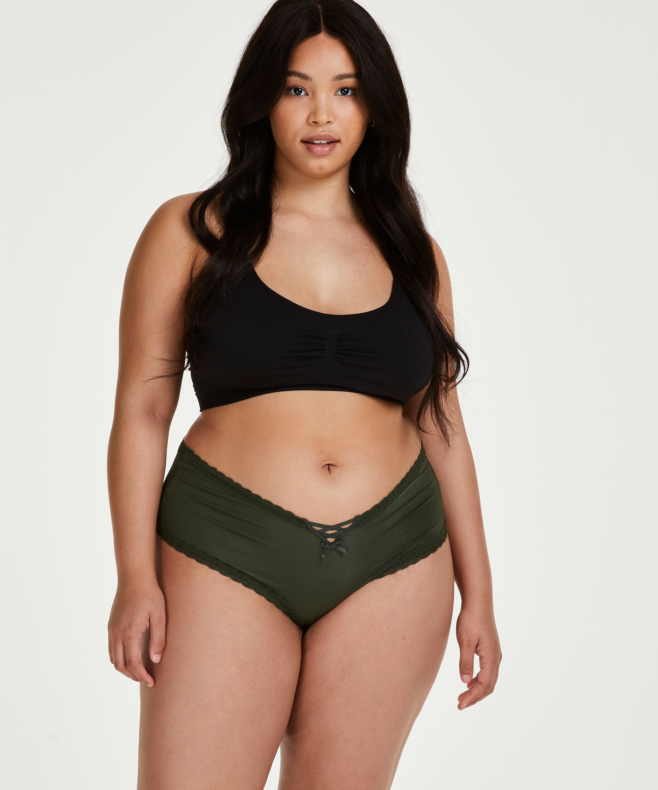 Brasile&ntilde;a en forma de V Vixen Curvy, Verde