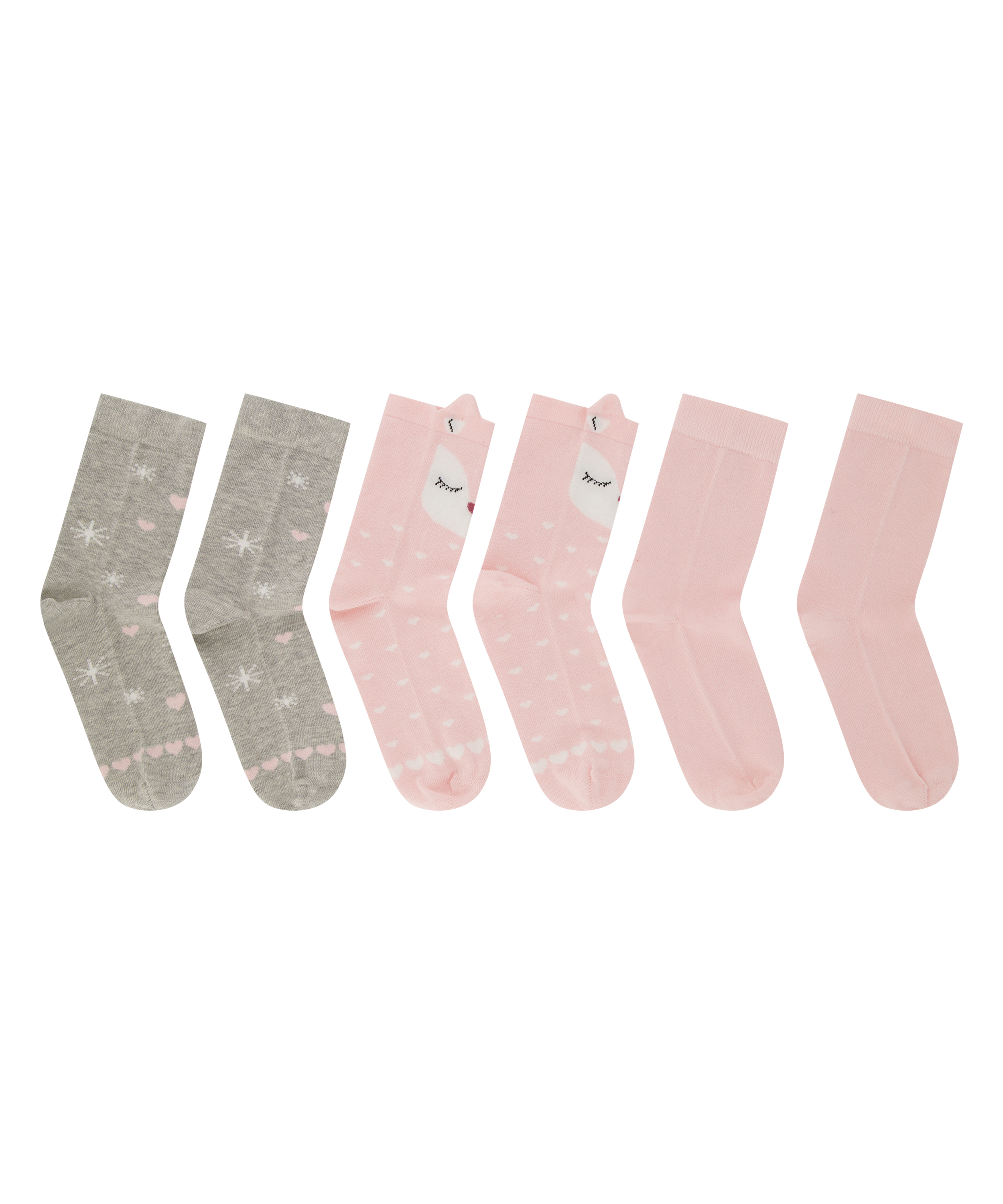3 pares de calcetines Giftpack, Rosa, main