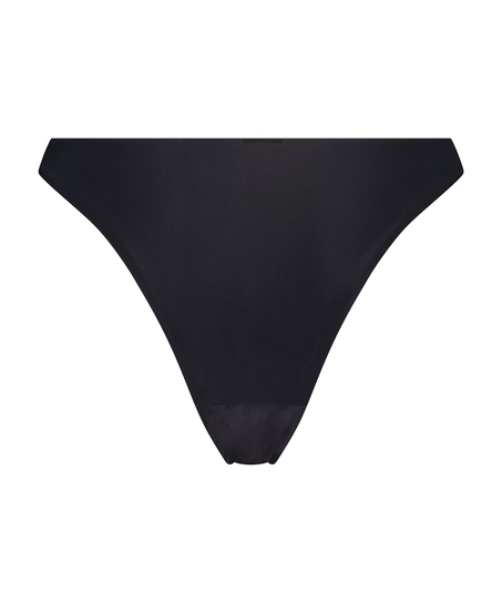 Braguita de bikini de pernera alta Juicy, Negro