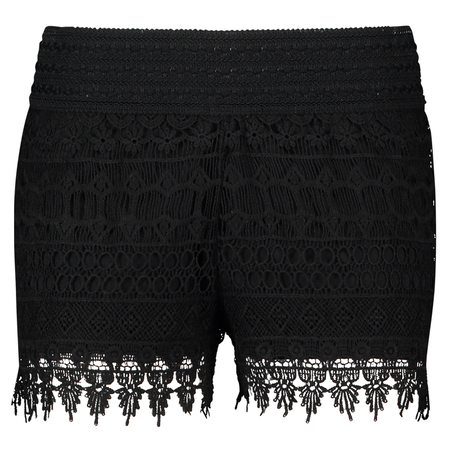 Pantalón corto Crochetta, Negro