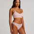 Tanga invisible Stripe mesh, Rosa