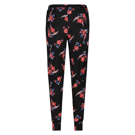 Pantal&oacute;n de pijama de tejido de punto, Negro