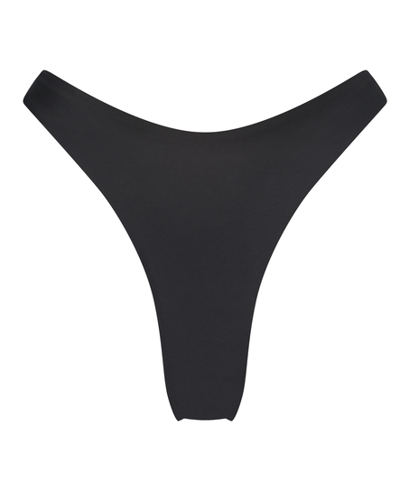 Braguita de Bikini de Corte Alto Luxe, Negro