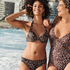 Braguita de Bikini Rio Leopard, Beige