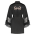Kimono de satén y encaje, Negro