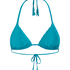 Top de bikini triangular Aqua, Verde