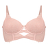 Sujetador de aros longline acolchado Juliette, Rosa