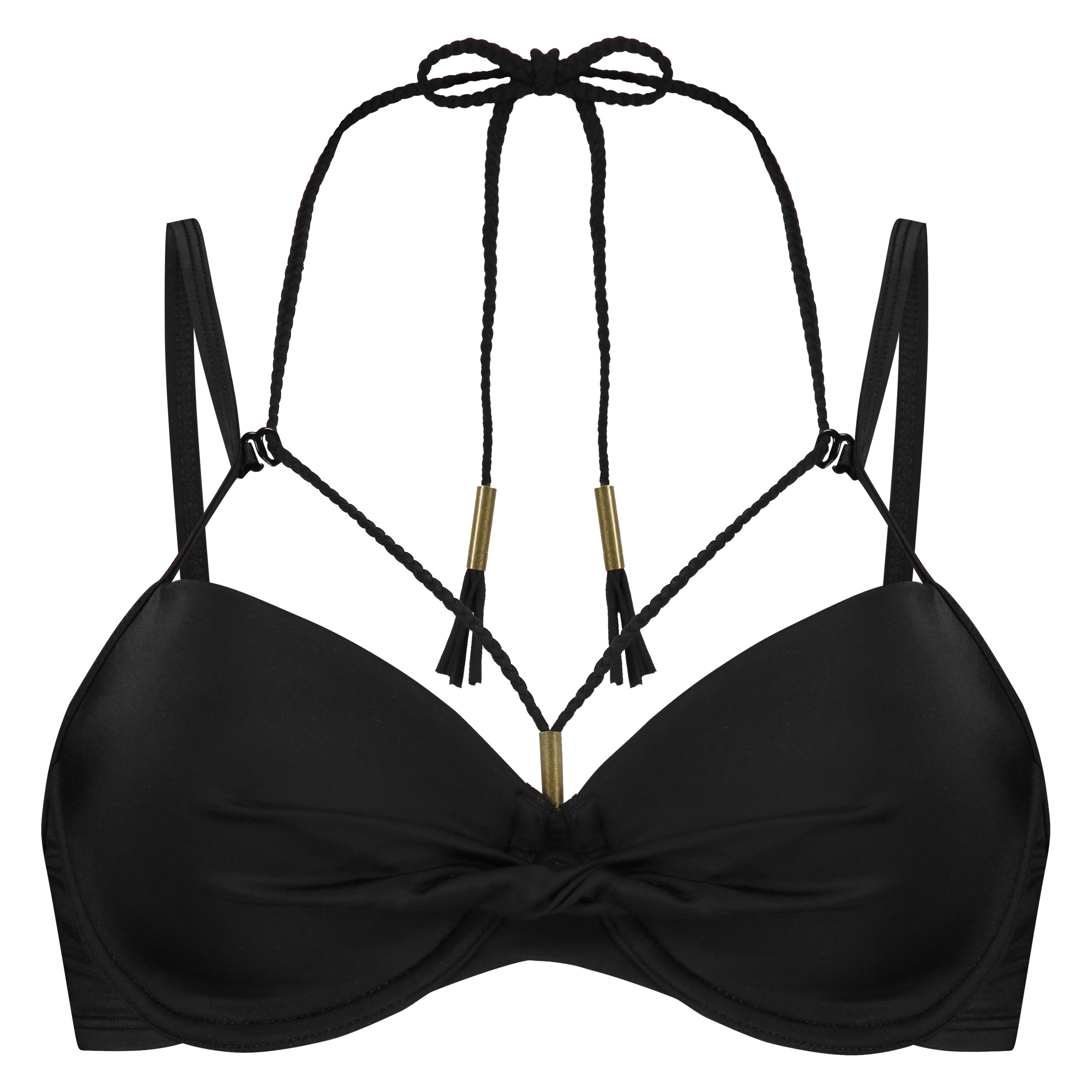 Top de bikini de aros preformado Sunset Dream, Negro, main