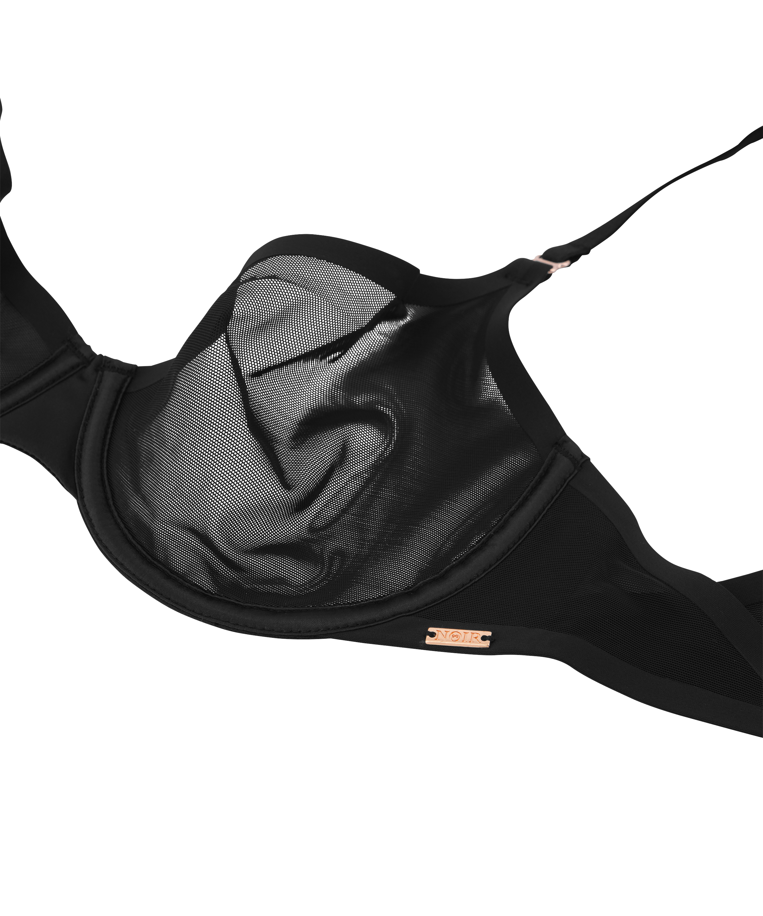 Sujetador de aros no preformado Essentil, Negro, main