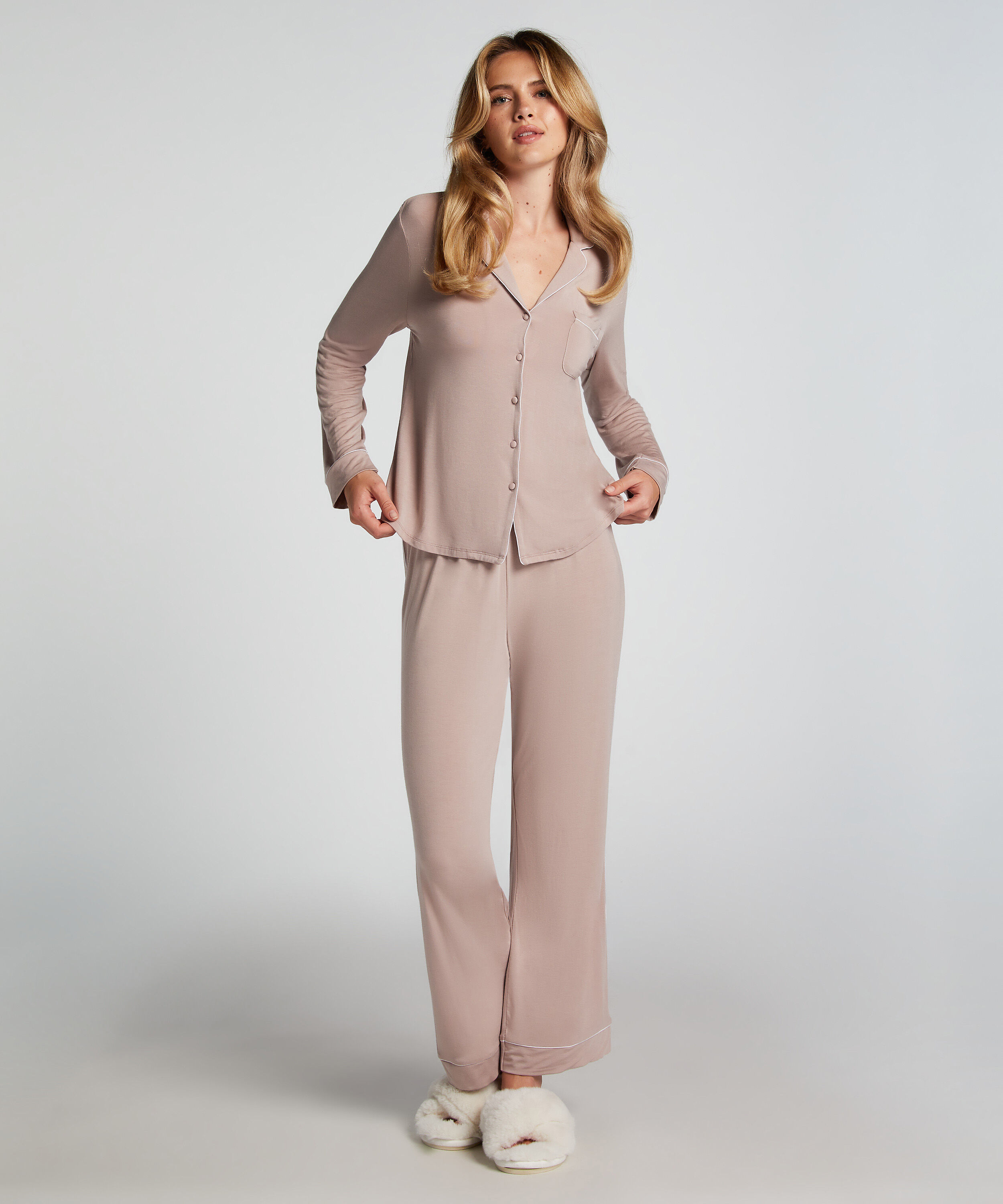 Pantalón de jersey Essential, Beige