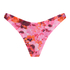 Braguita de Bikini de Corte Alto Floral, Rosa