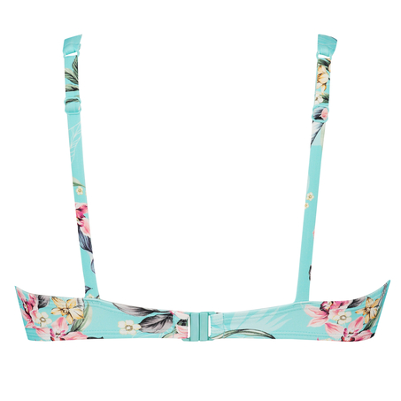 Top de bikini de aros no preformado Bea, Azul