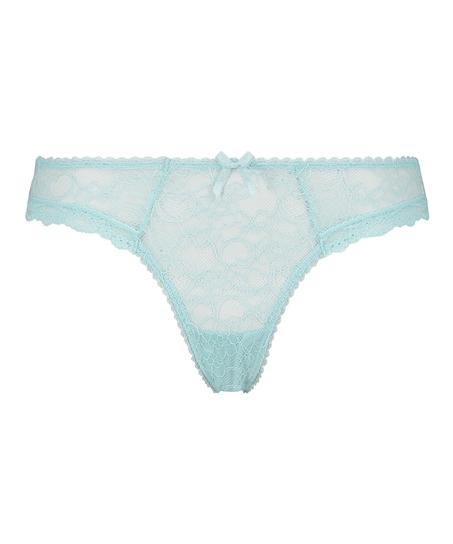 Brasileña mini de cintura alta Riley, Azul