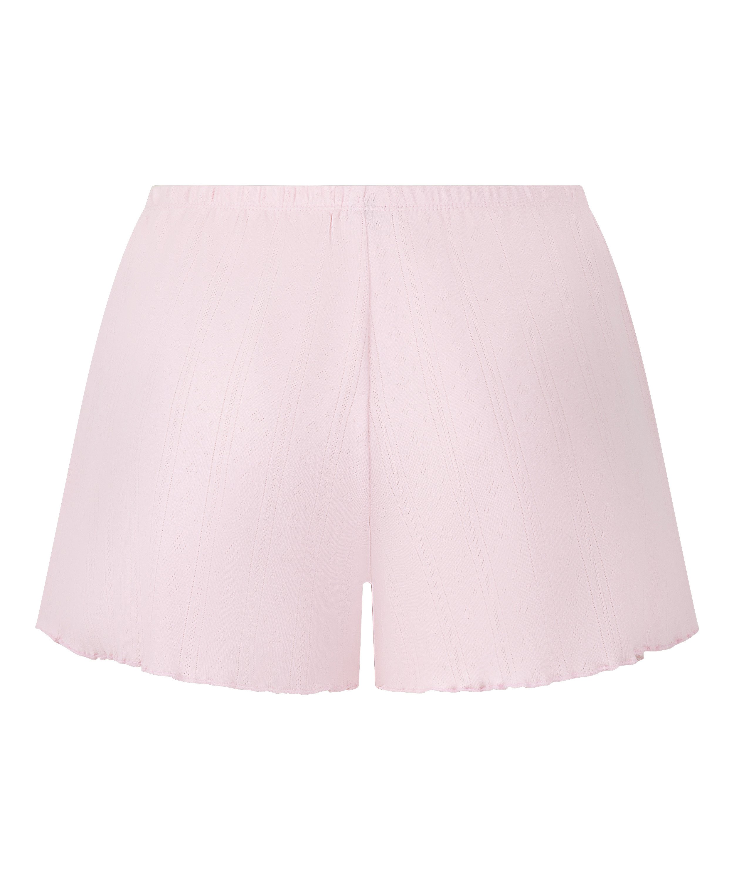 Short en pointelle, Rosa, main