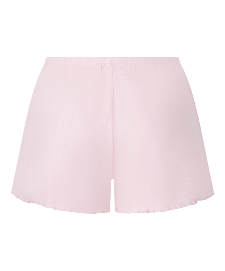Short en pointelle, Rosa