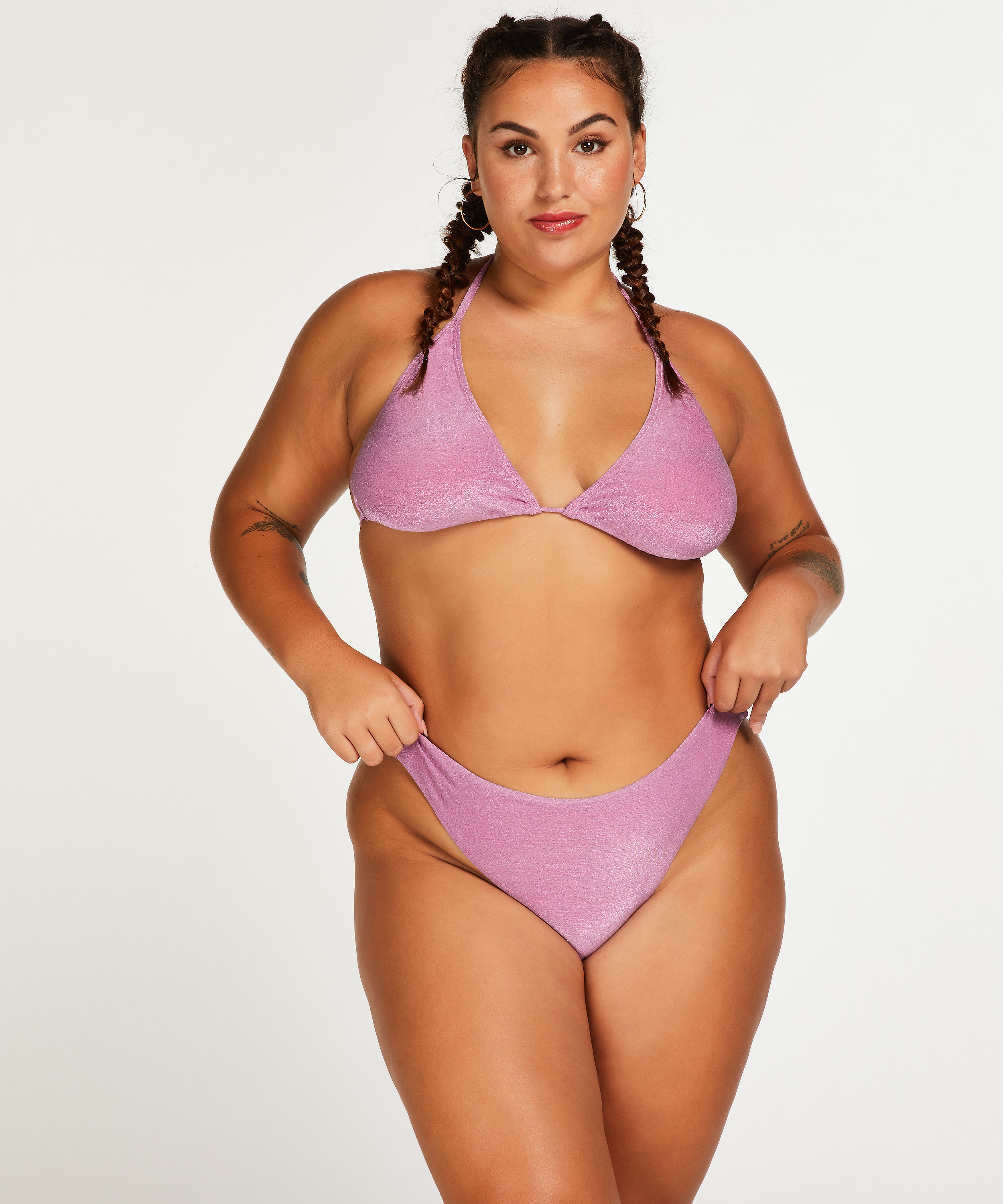 Top de bikini triangular Tasmania, Morado, main